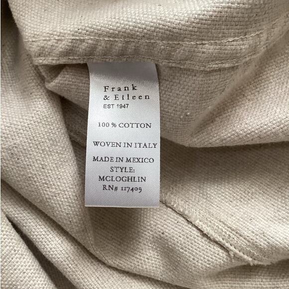 Frank & Eileen McLoghlin Utility Jacket In Natural Size XS Small Italian Brushed - Picture 11 of 12